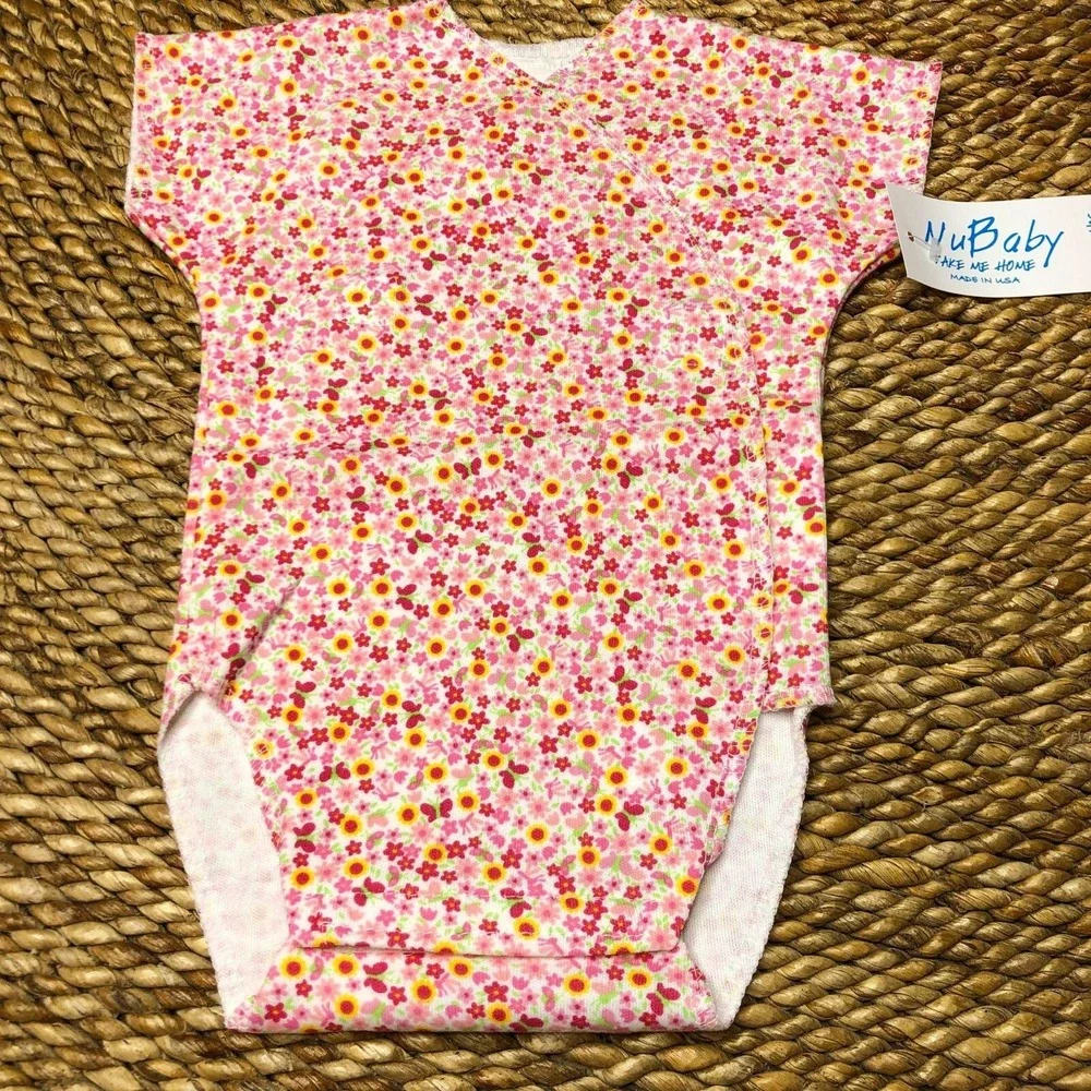 New‎ 11-15 LB Newborn 4Pc Baby Girls Pink Newborns Babies Girl Flowers Floral
